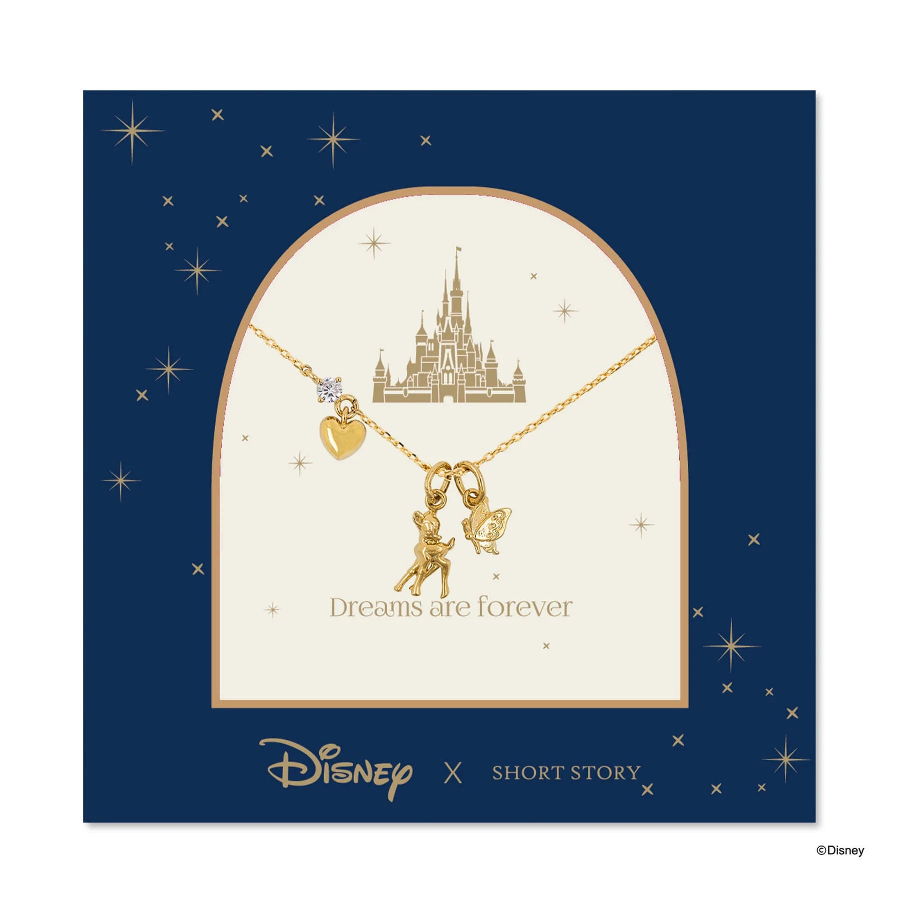 Short Story - Disney Necklace Bambi Gold