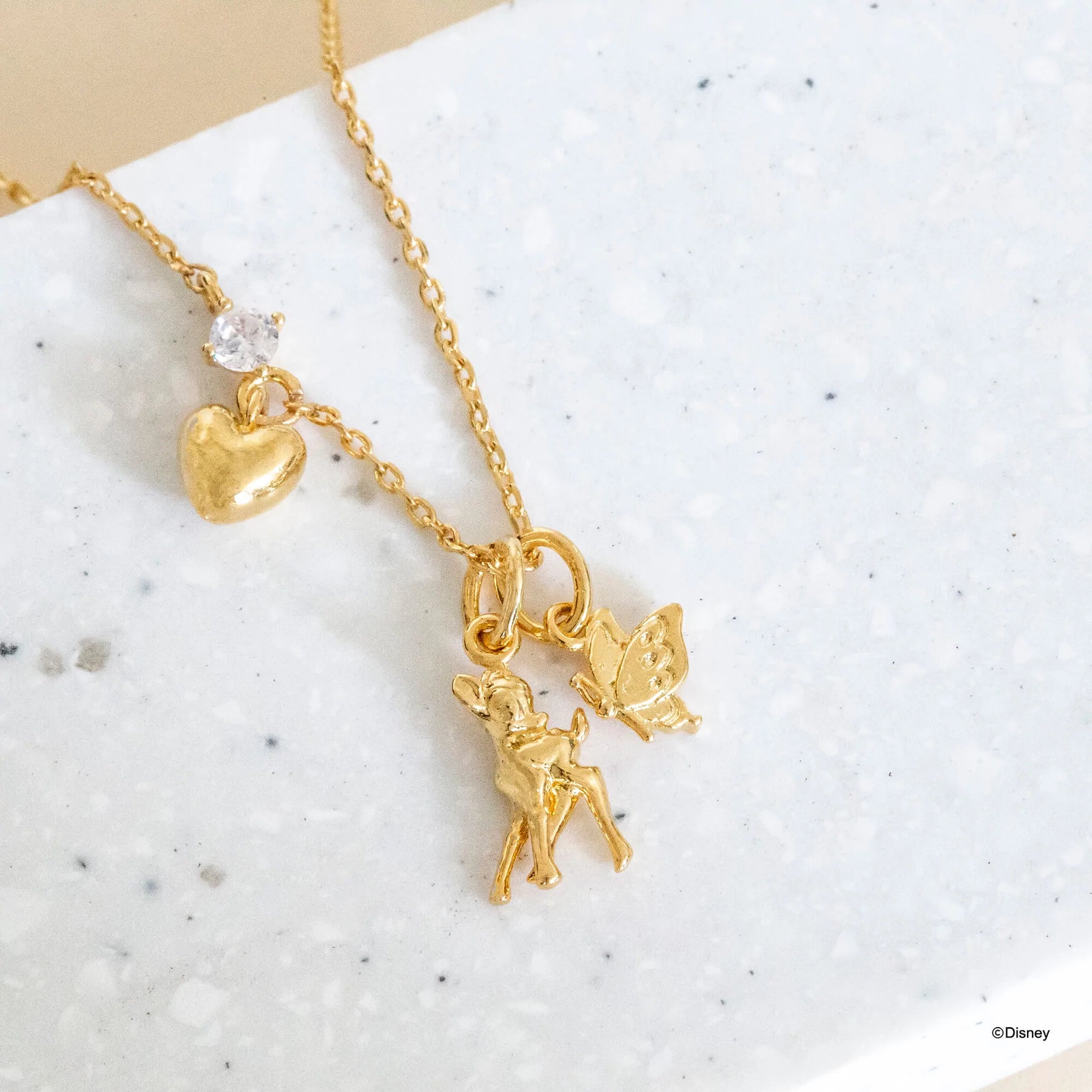 Short Story - Disney Necklace Bambi Gold