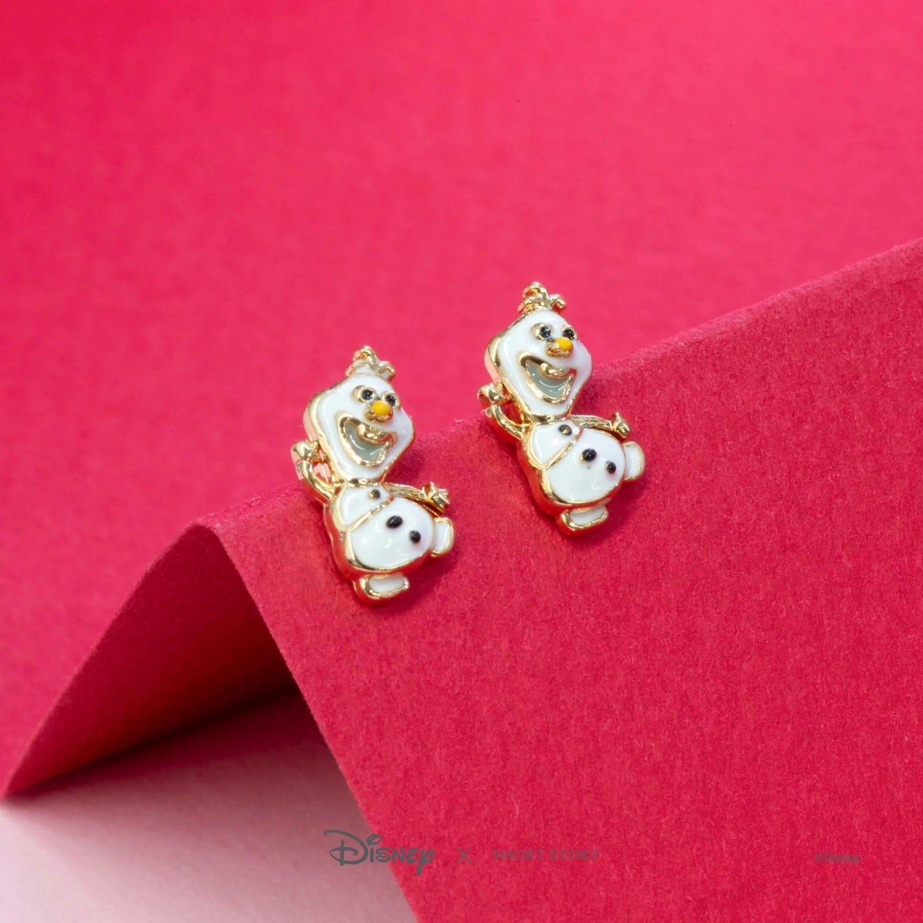 Short Story - Disney Earring Epoxy Frozen Olaf Snowman