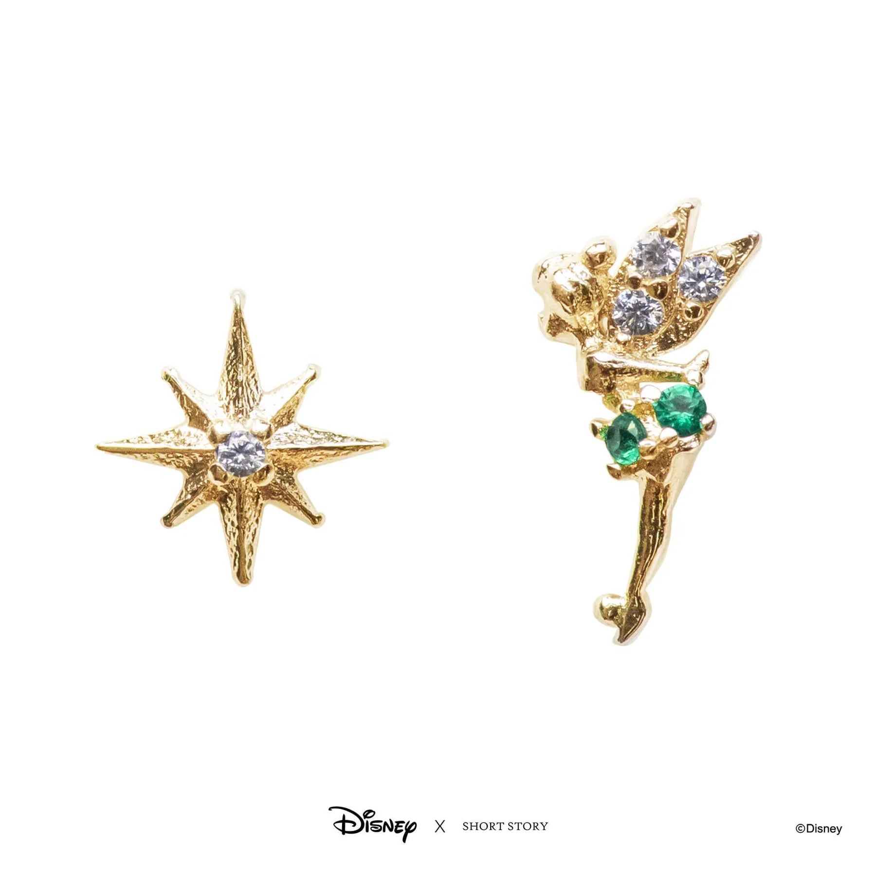 Short Story - Disney Earring Diamante Tinkerbell and Star