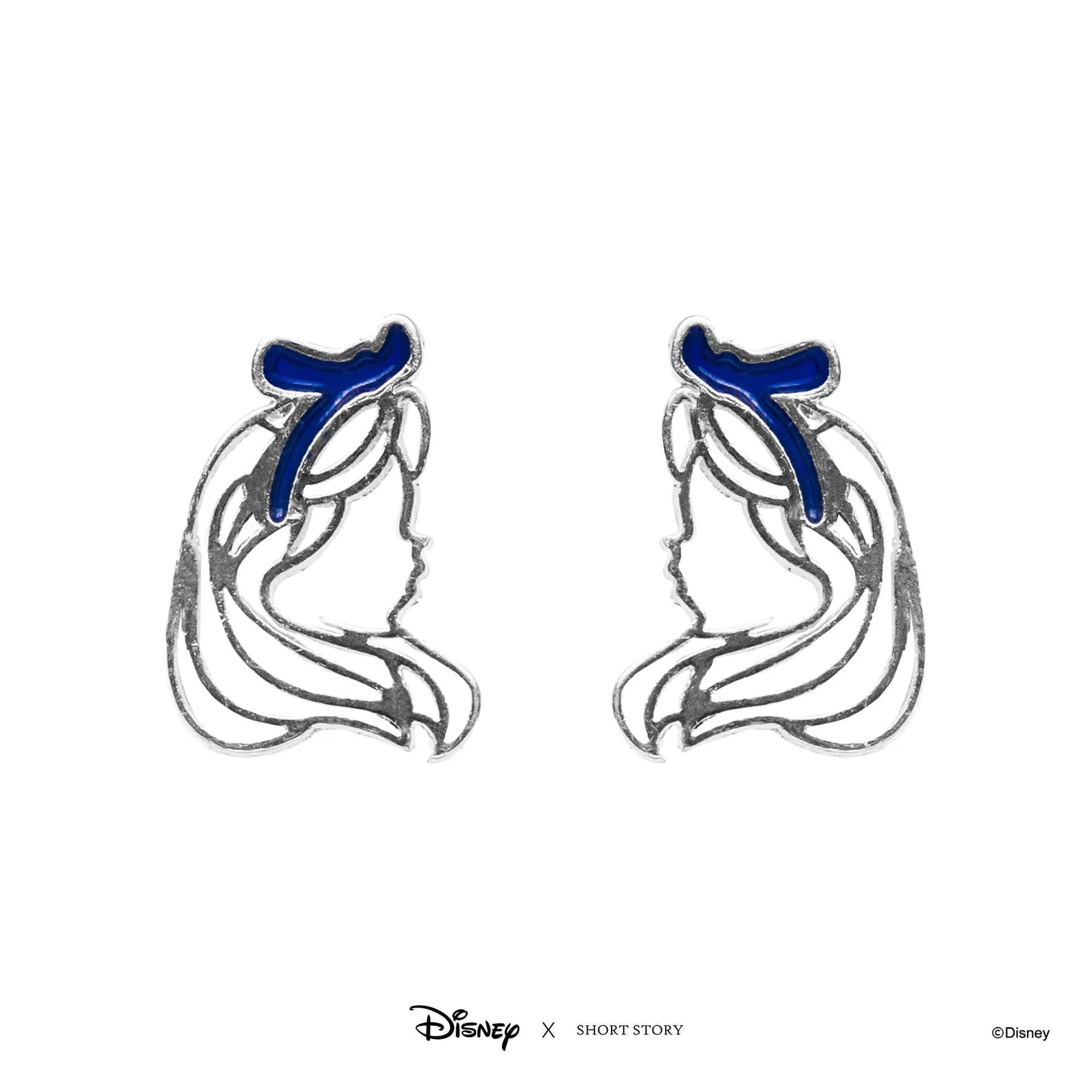 Short Story - Disney Earring Epoxy Alice Silver