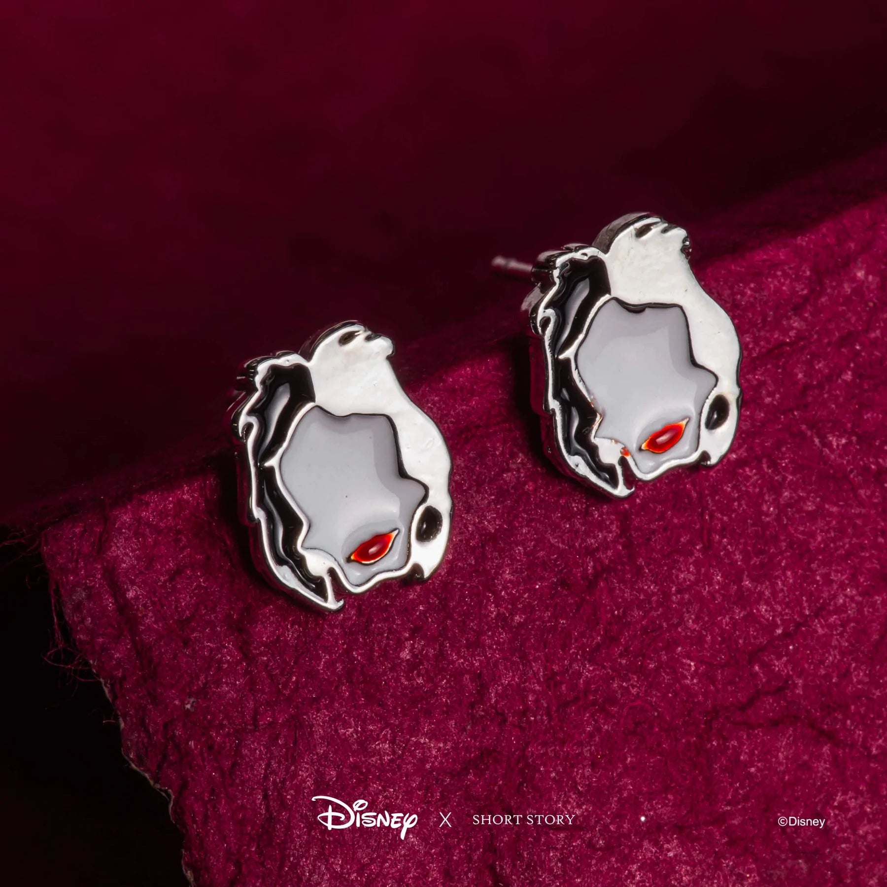 Short Story - Disney Earring Epoxy Cruella De Vil Face