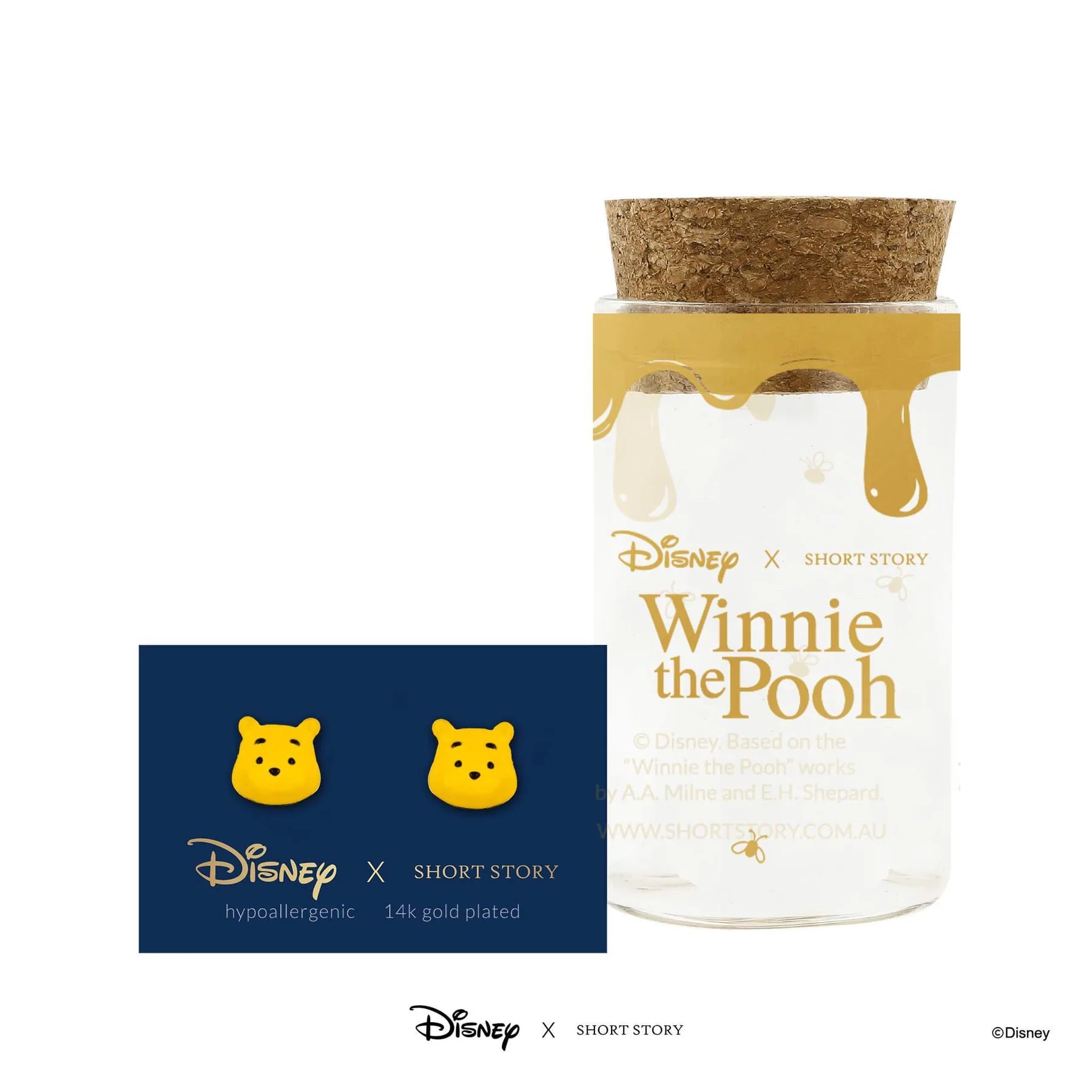 Short Story - Disney Earring Epoxy Pooh