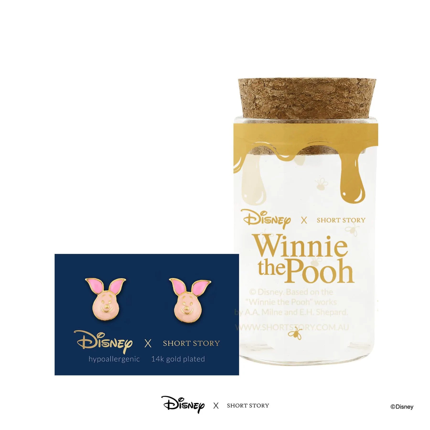 Short Story - Disney Earring Epoxy Piglet