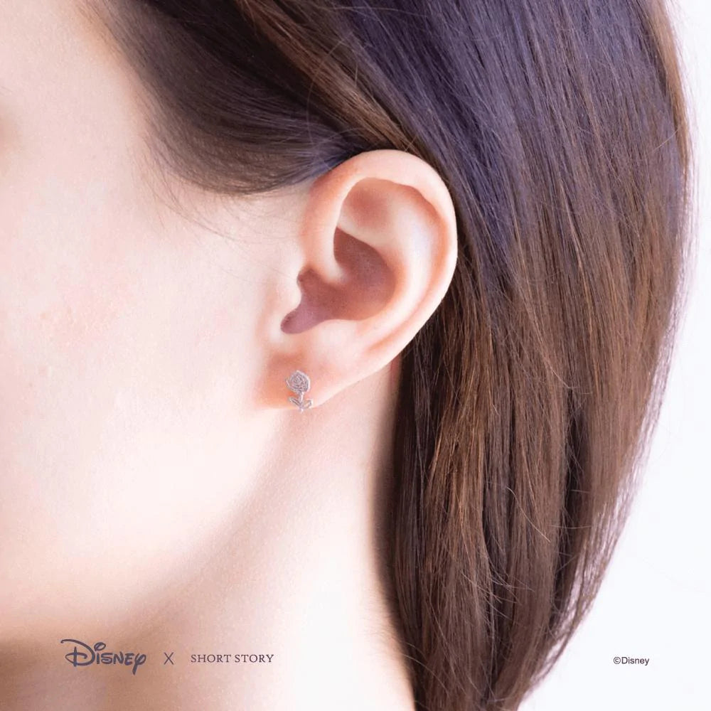 Short Story - Disney Earring Belle Rose Silver