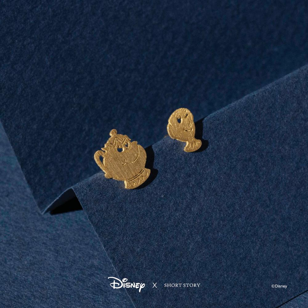 Short Story - Disney Earring Mrs Potts and Chip Gold