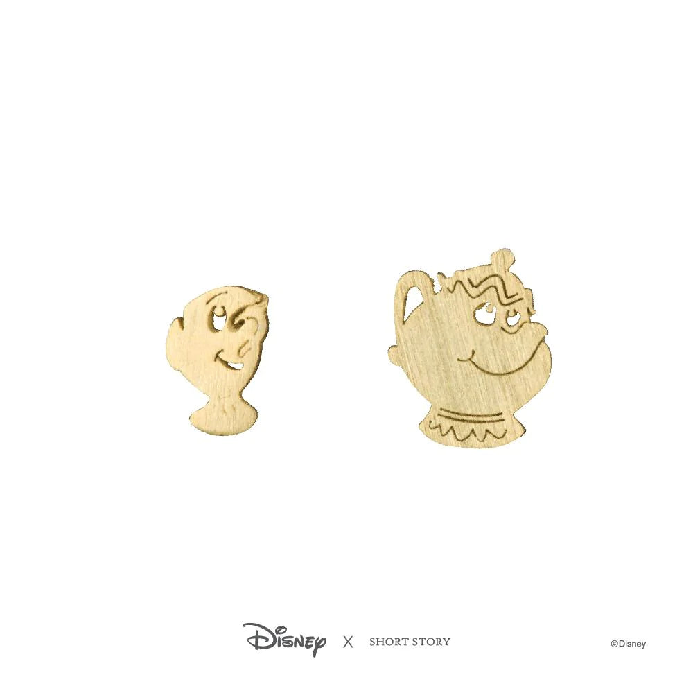 Short Story - Disney Earring Mrs Potts and Chip Gold