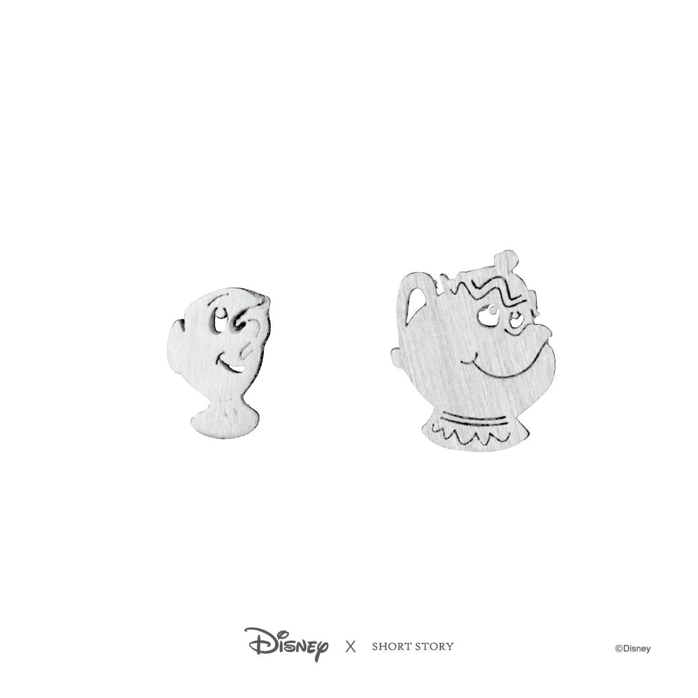 Short Story - Disney Earring Mrs Potts and Chip Silver