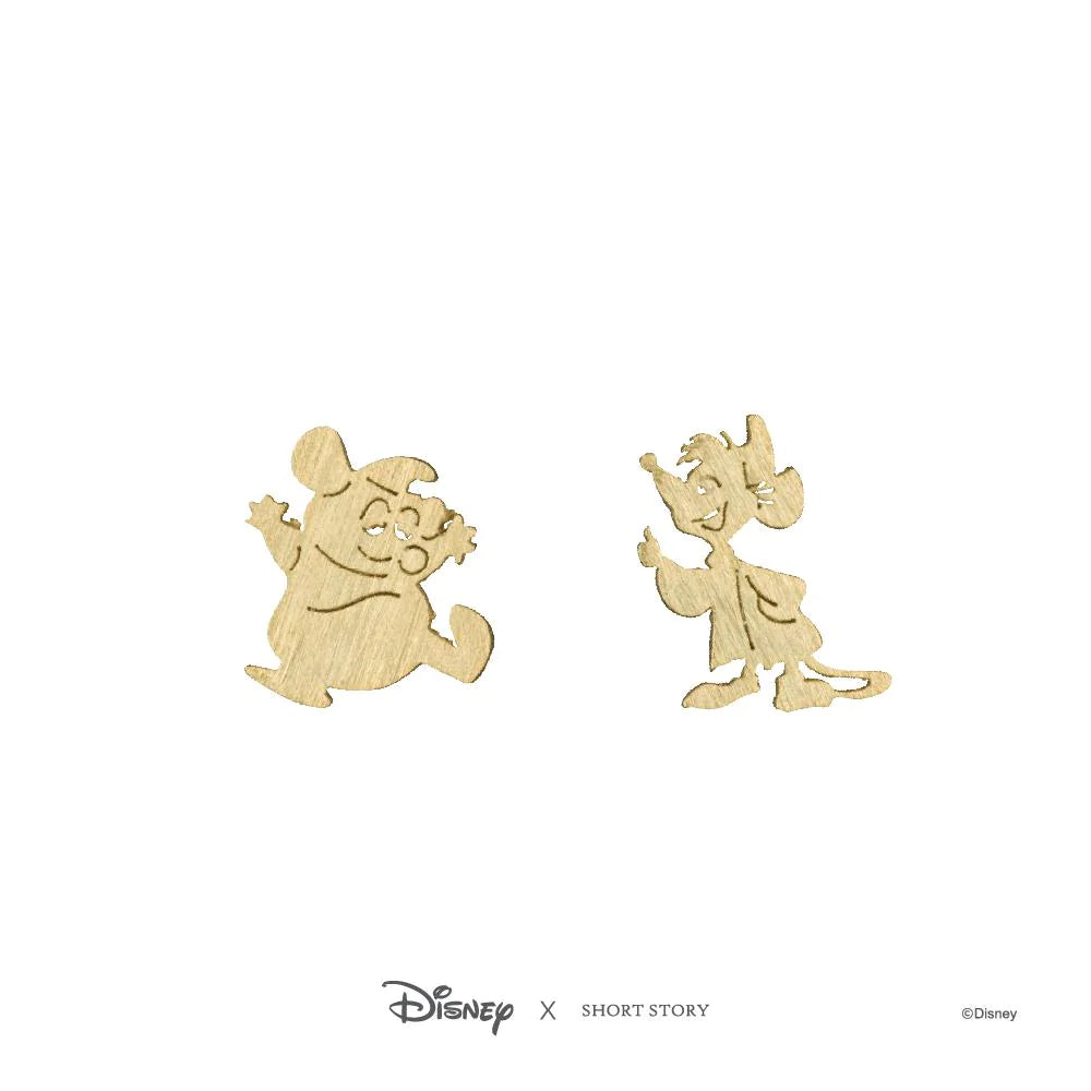 Short Story - Disney Earring Jaq and Gus Gold