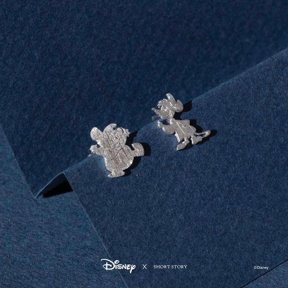 Short Story - Disney Earring Jaq and Gus Silver