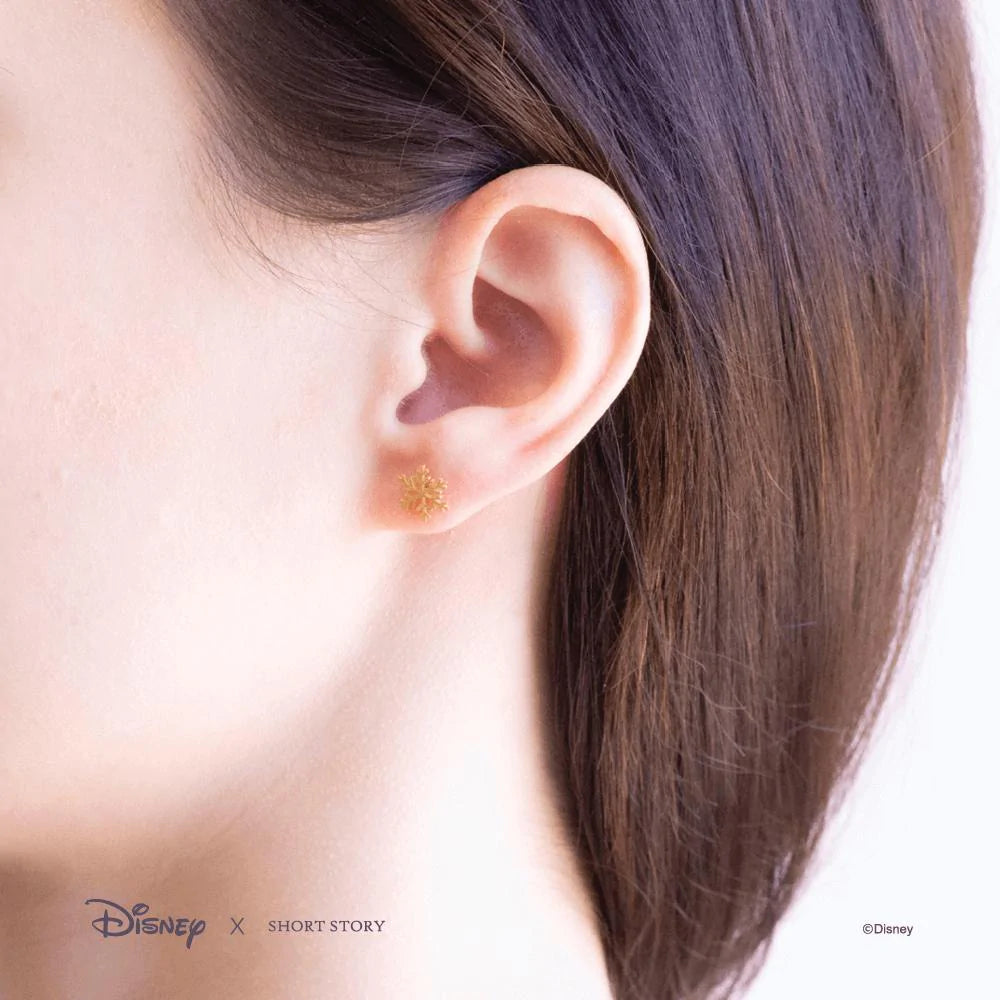 Short Story - Disney Earring Elsa Snowflake Gold