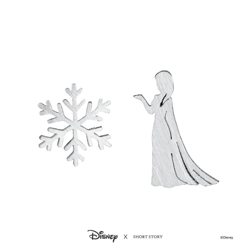 Short Story - Disney Earring Elsa Snowflake Silver